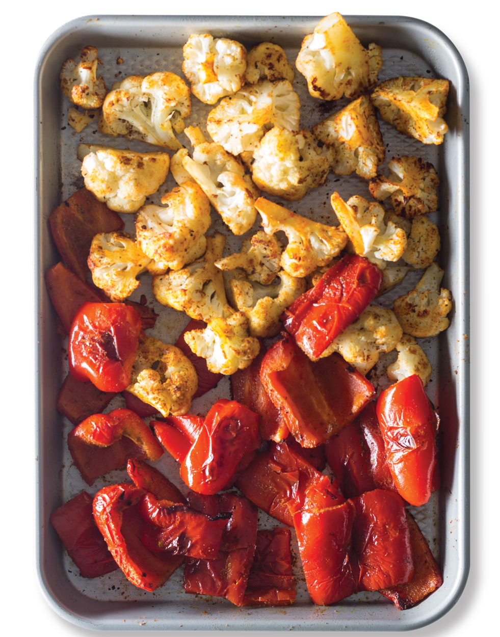 Smoky Roasted Red Bell Peppers and Cauliflower Recipe