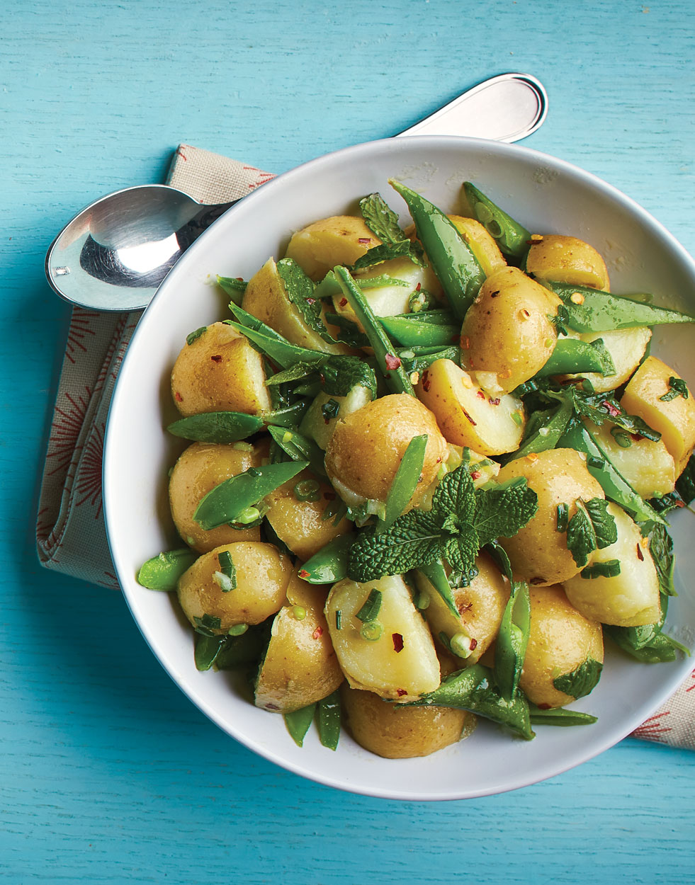 Snap Pea & Potato Salad with Mint and Honey Recipe