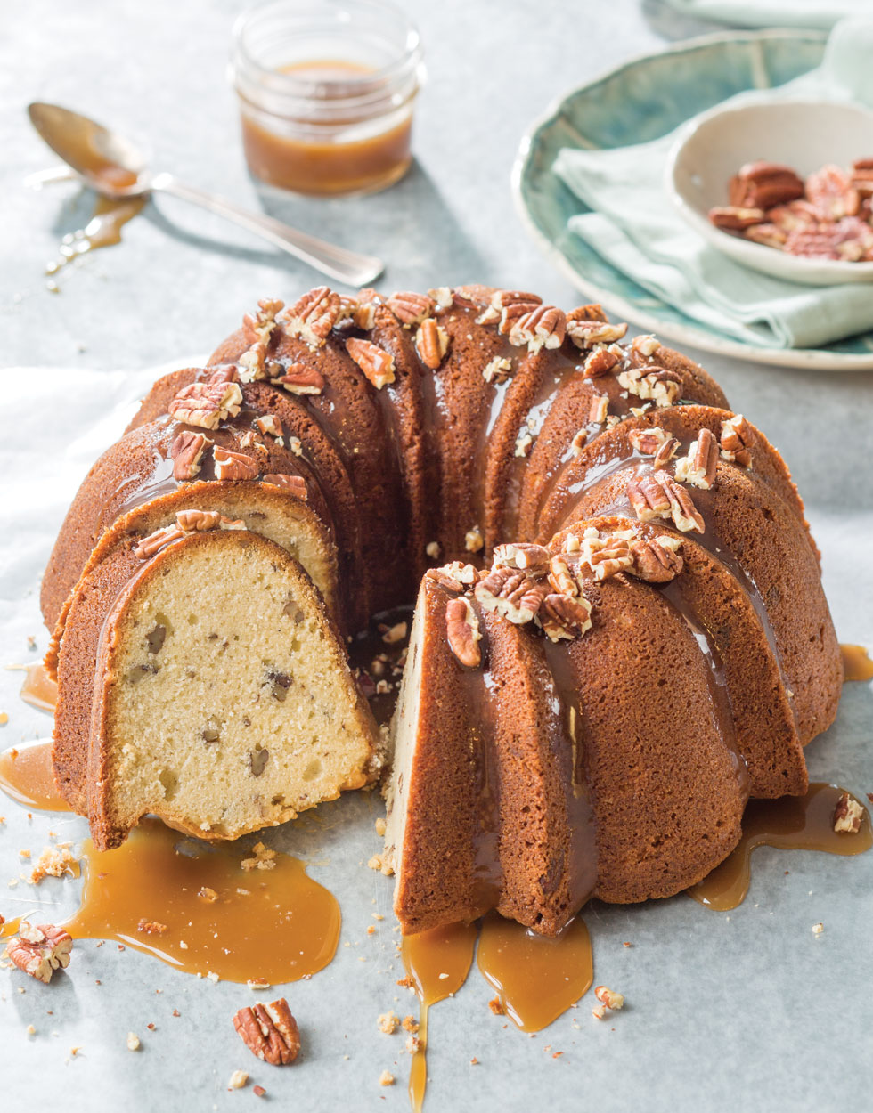Sour Cream-Pecan Pound Cake Recipe