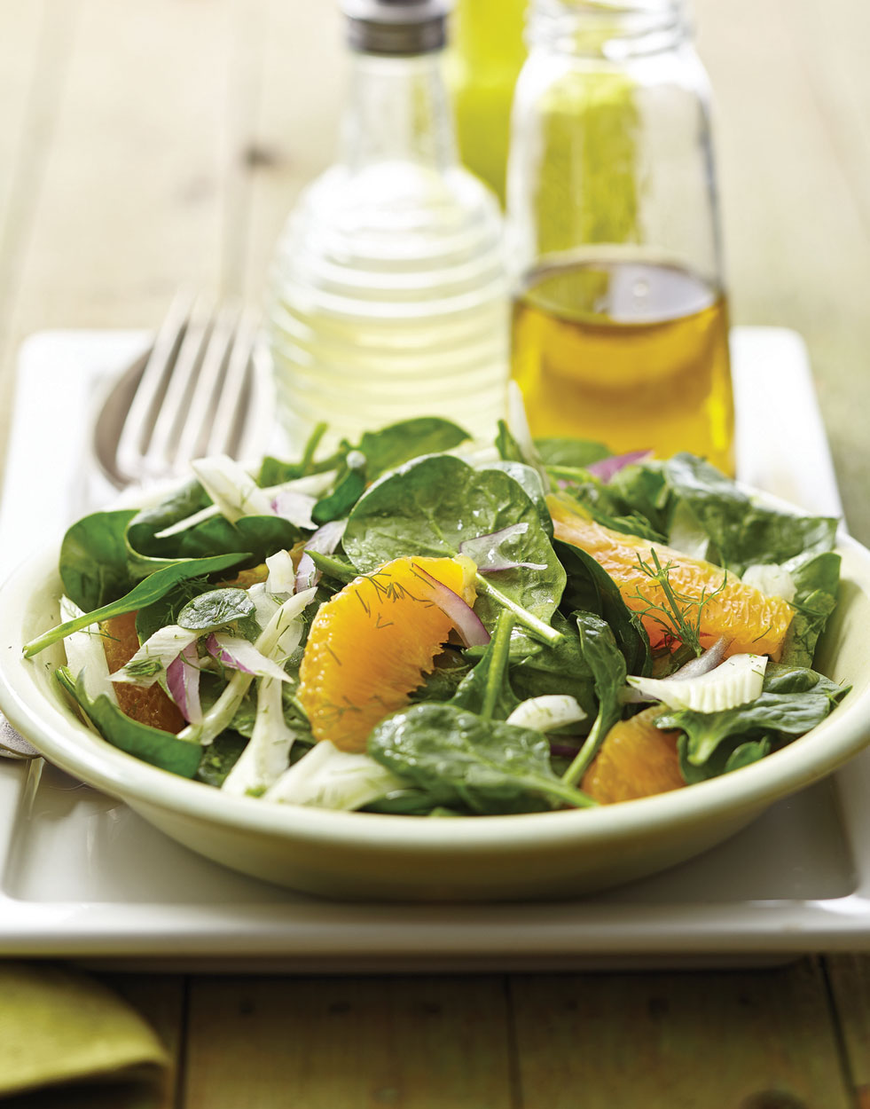 Fresh Spinach & Fennel Salad Recipe