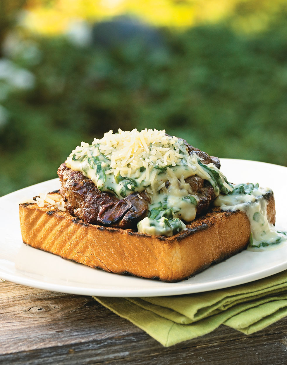 Steak House Mushroom Burgers Recipe