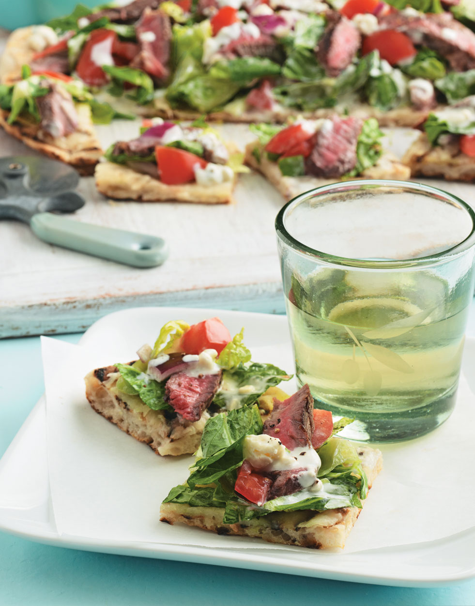 Steak House Salad Pizza Recipe