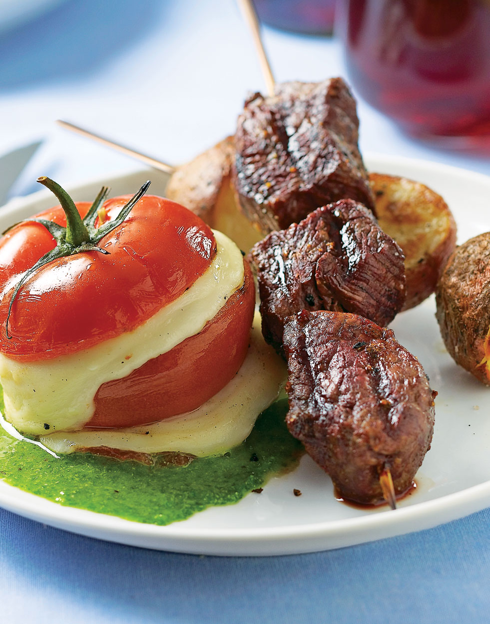 Steak and Potato Skewers Recipe