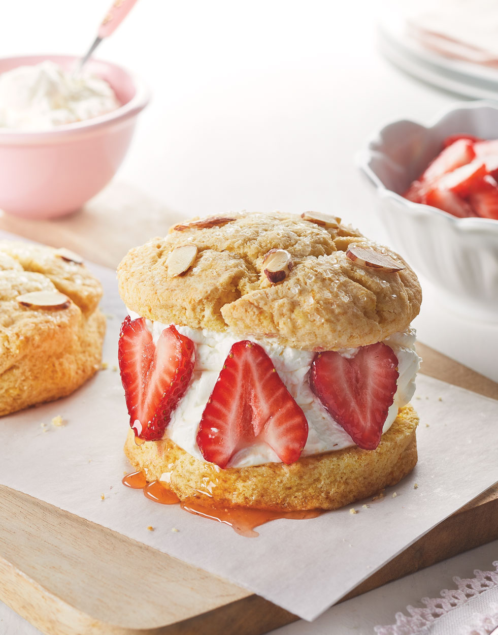 Strawberry Shortcakes with mascarpone whipped cream Recipe