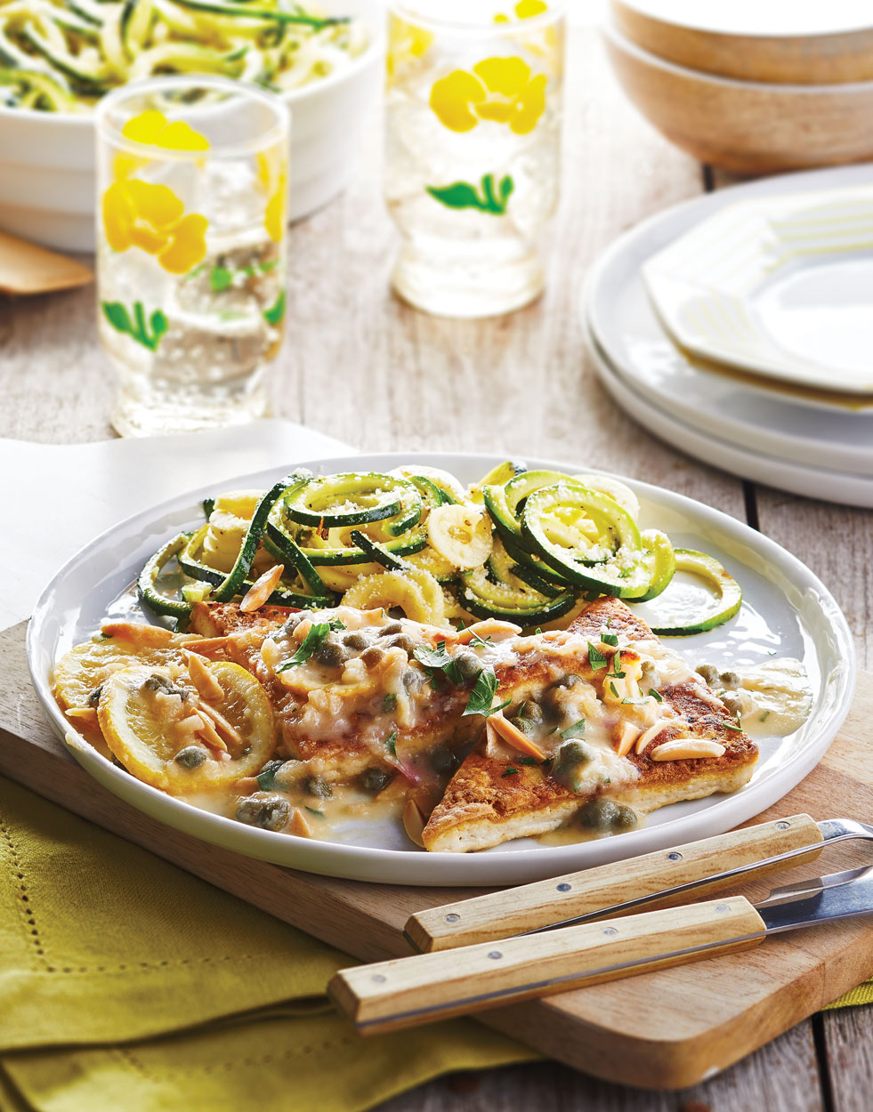 Tofu Piccata with Almonds Recipe