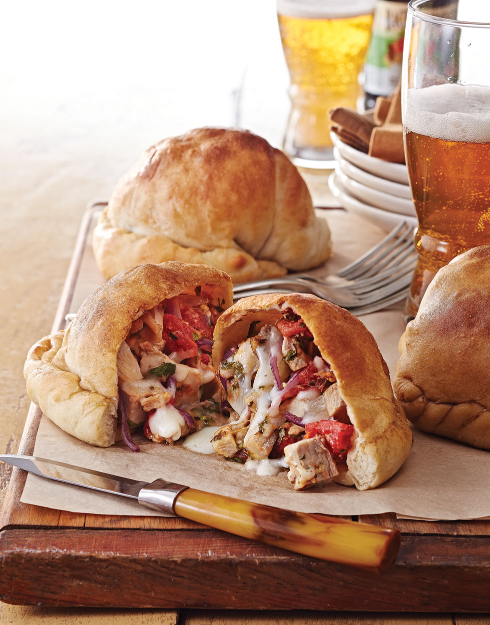 Turkey Calzones with Provolone & Tomato Recipe